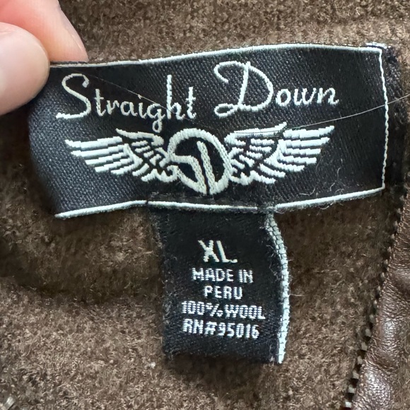 Vintage Brown Quarter Zip Sweater - Picture 3 of 3